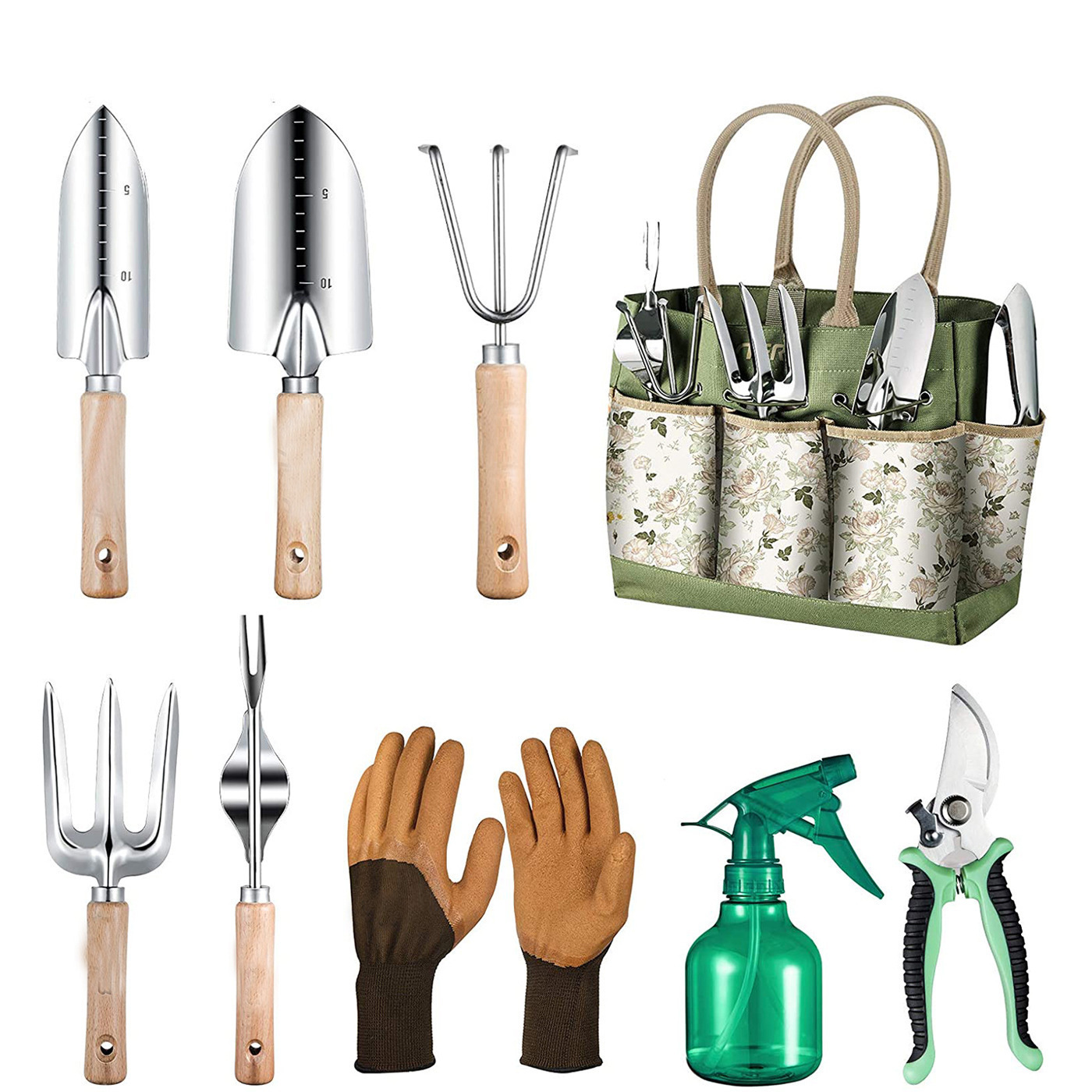 Gardening Tools Women - مجموعة أدوات الحدائق المكونة من 9
