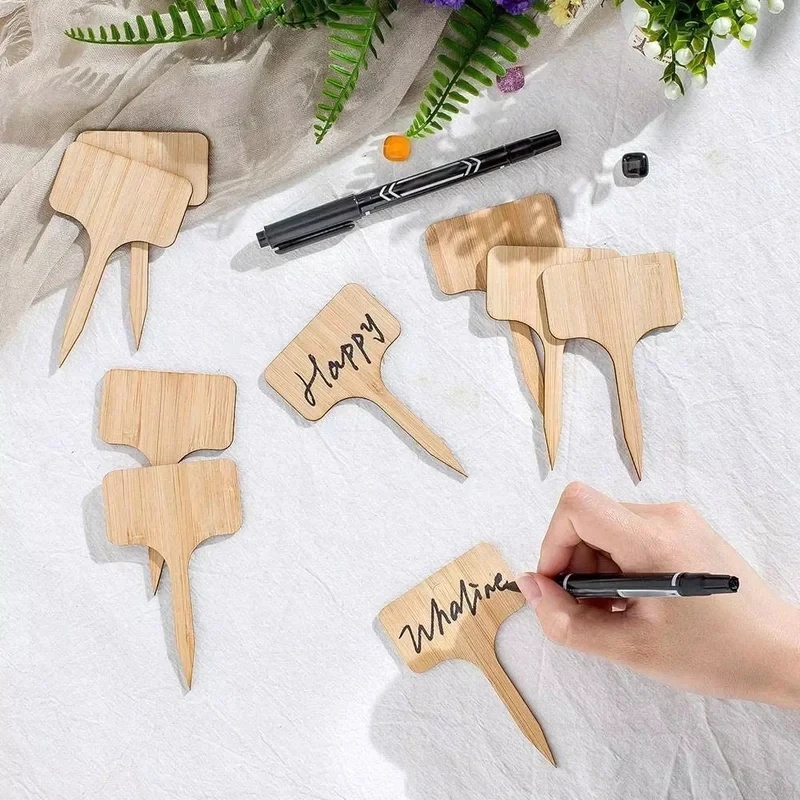 Gardening Tools Types - 10-60 قطعة من علامات النباتات الخشبية