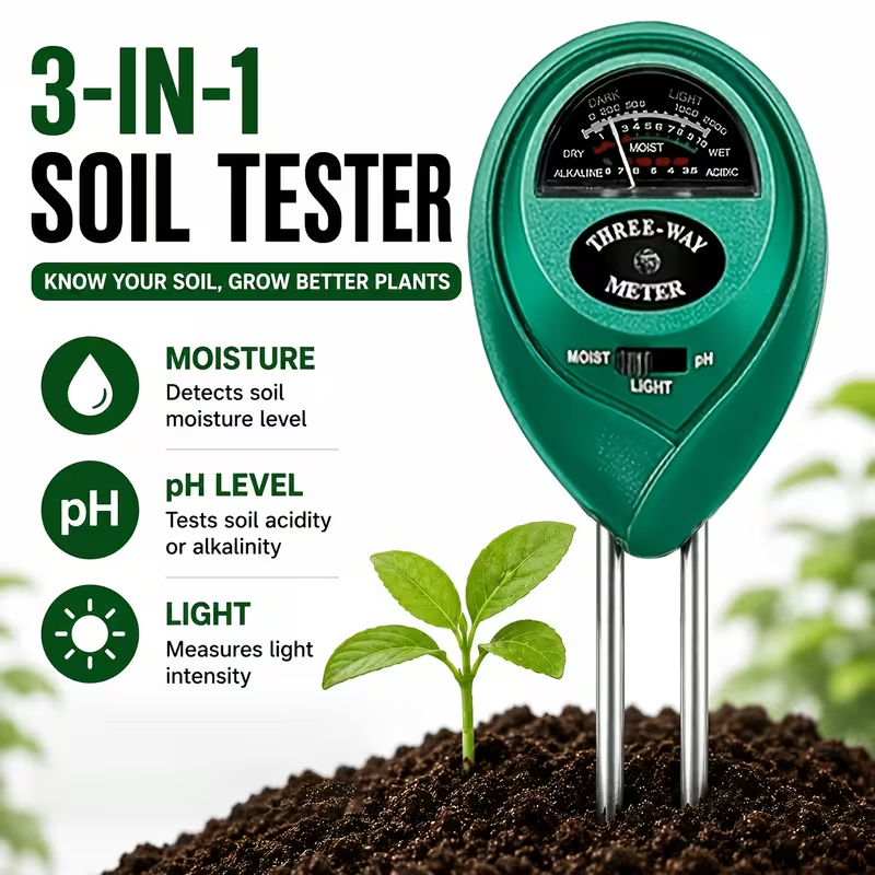 Moisture Meter Plant - جهاز اختبار التربة 3 في 1