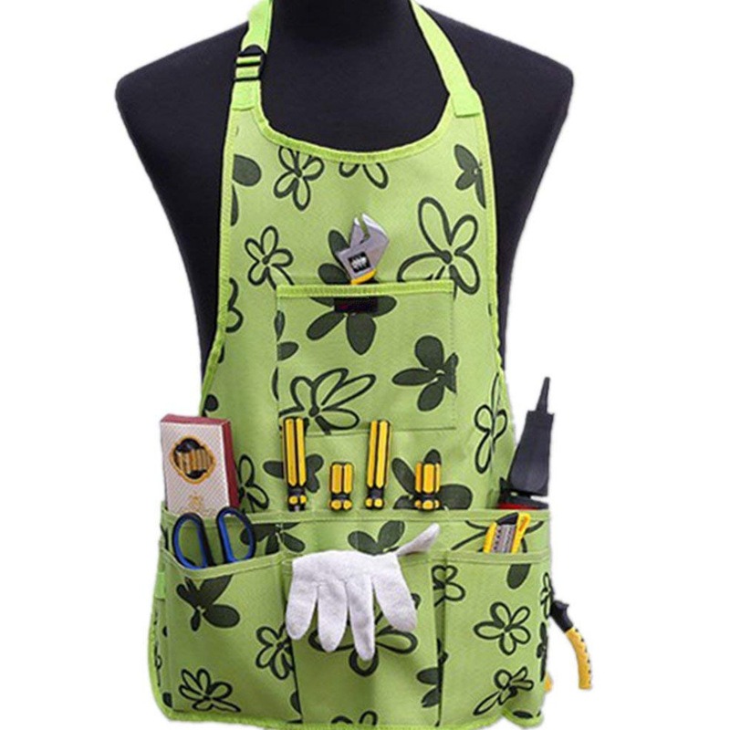 مريلة عمل في الحديقة بجيوب للن - مراجعة Gardening Tools Women وسعره