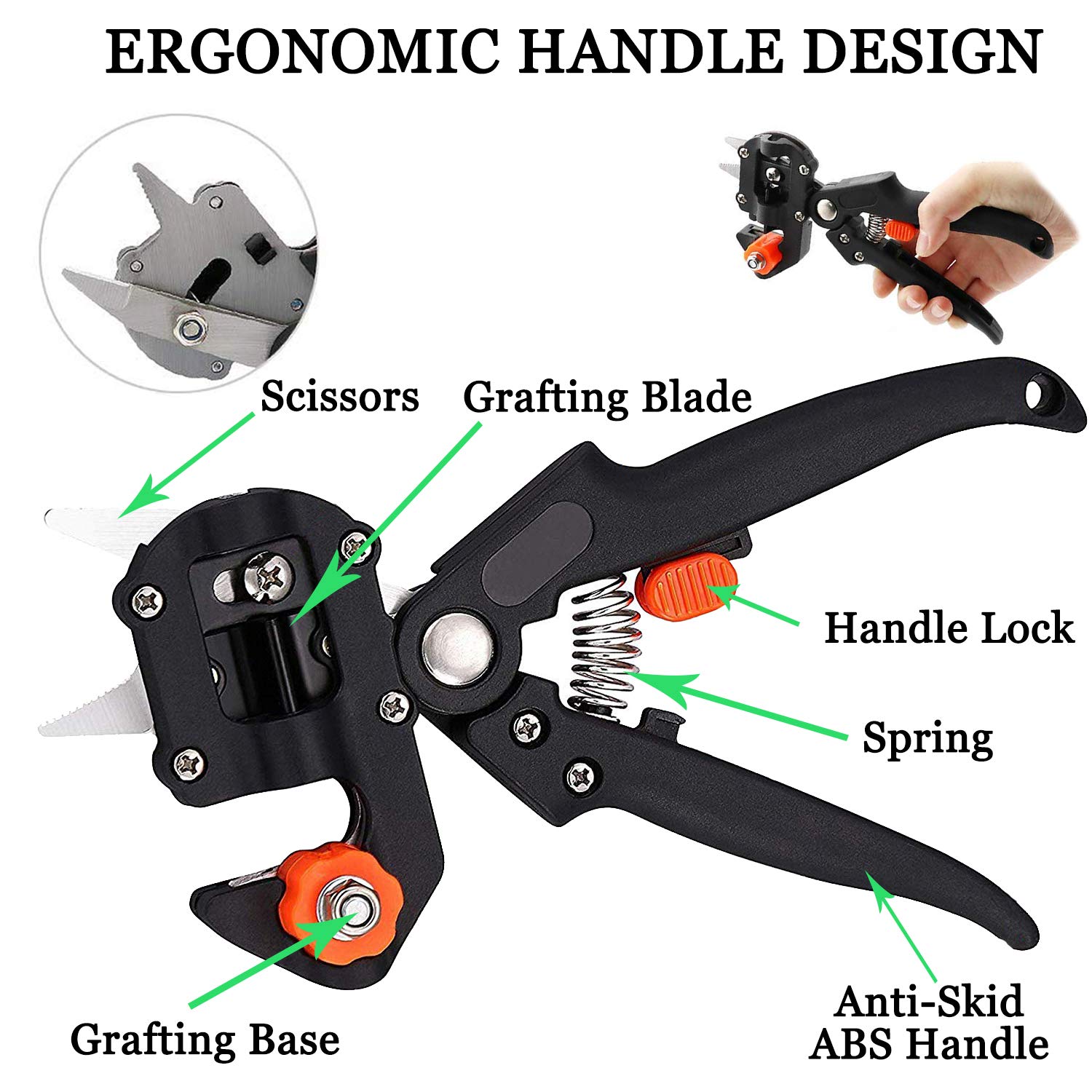 تطعيم فيلم تطعيم مقص فرع النبا - مراجعة Gardening Tools To Cut Branches وسعره