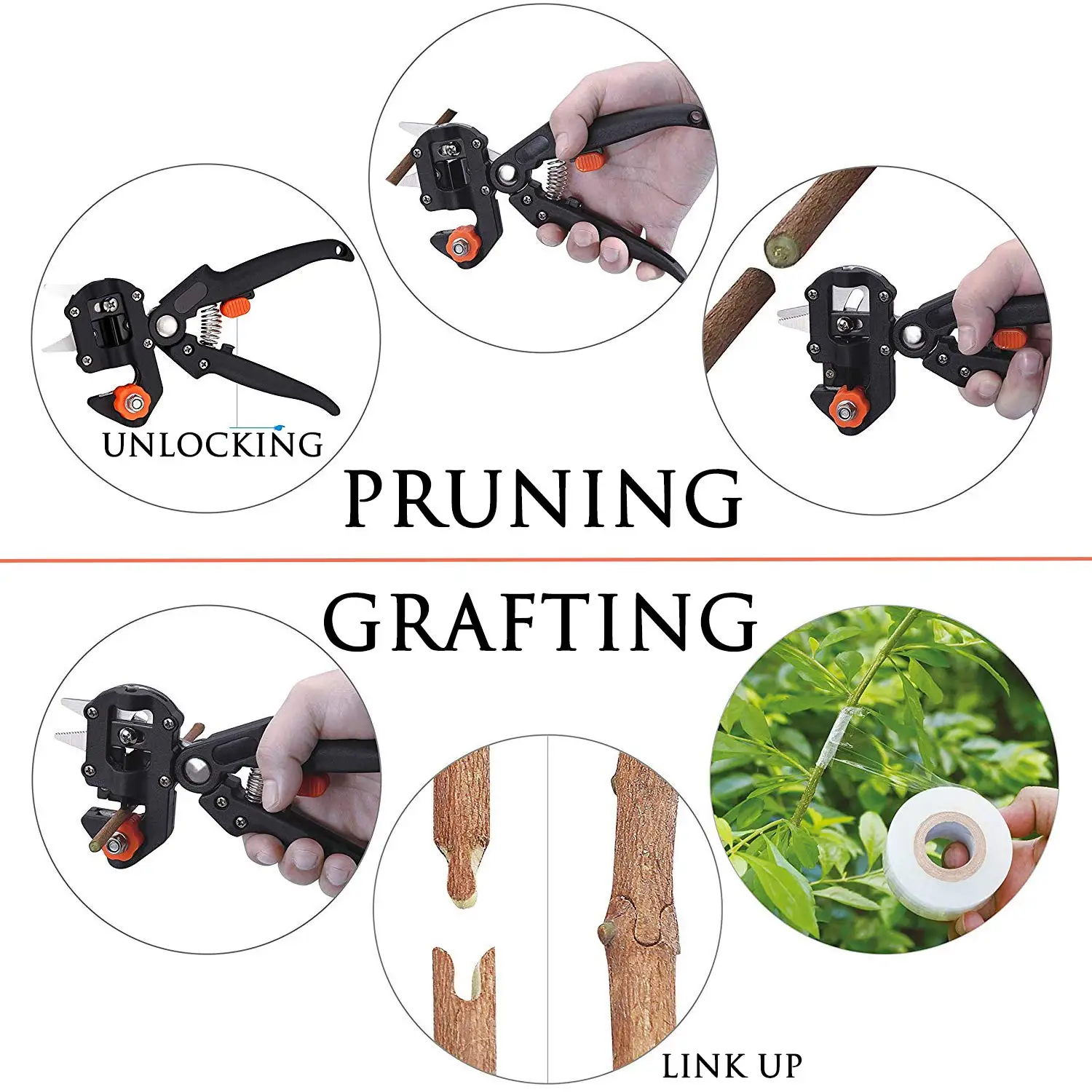 تطعيم فيلم تطعيم مقص فرع النبا - مراجعة Gardening Tools To Cut Branches وسعره