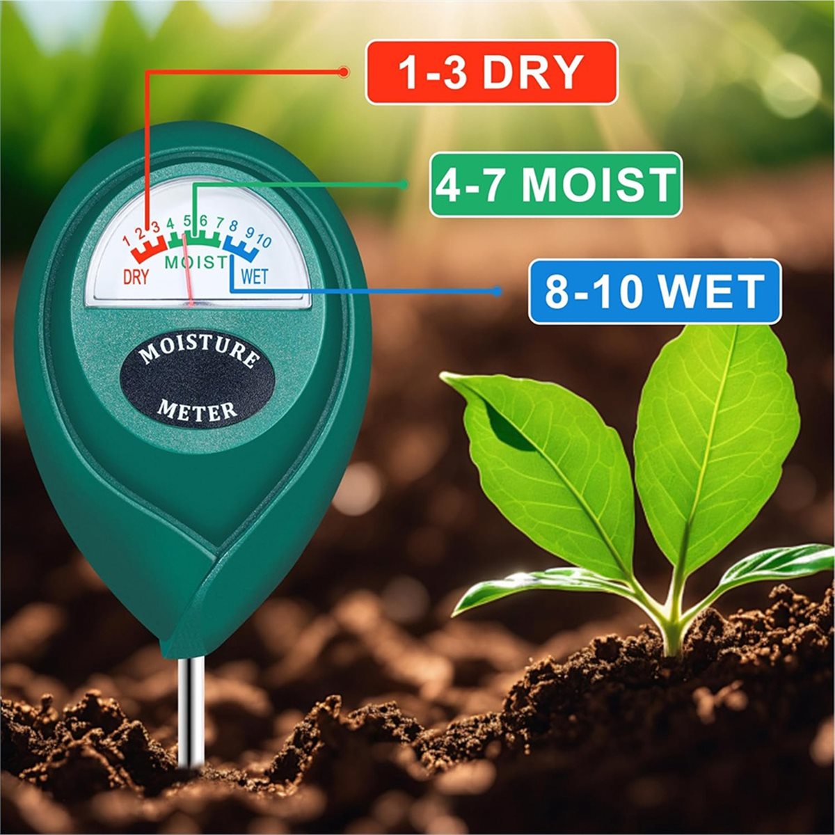 مقياس رطوبة التربة طويل المدى  - مراجعة Moisture Meter Plant وسعره