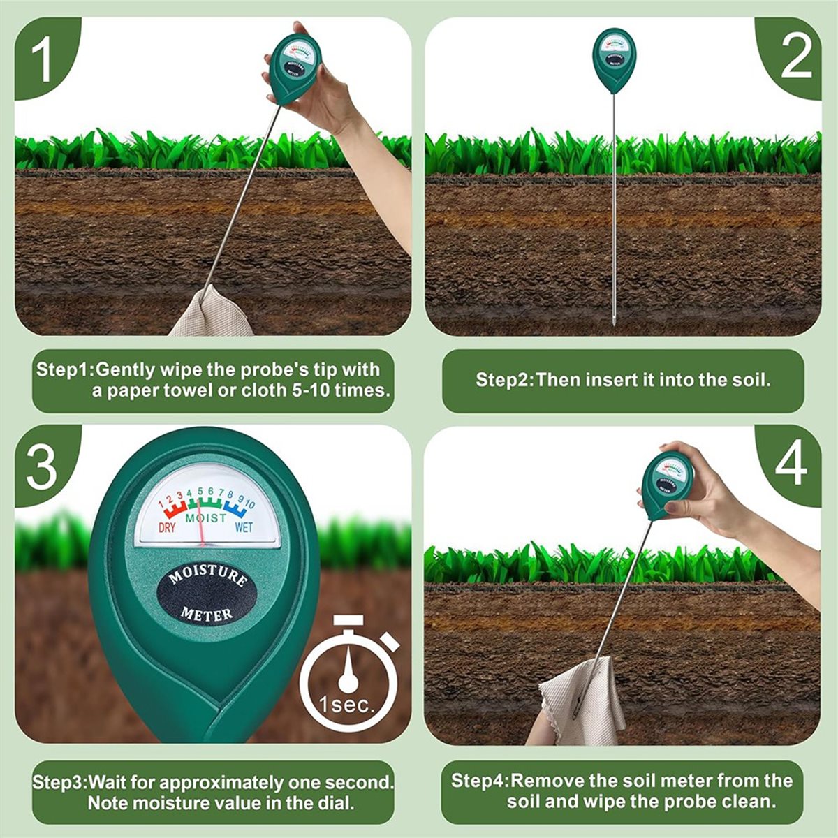 مقياس رطوبة التربة طويل المدى  - مراجعة Moisture Meter Plant وسعره