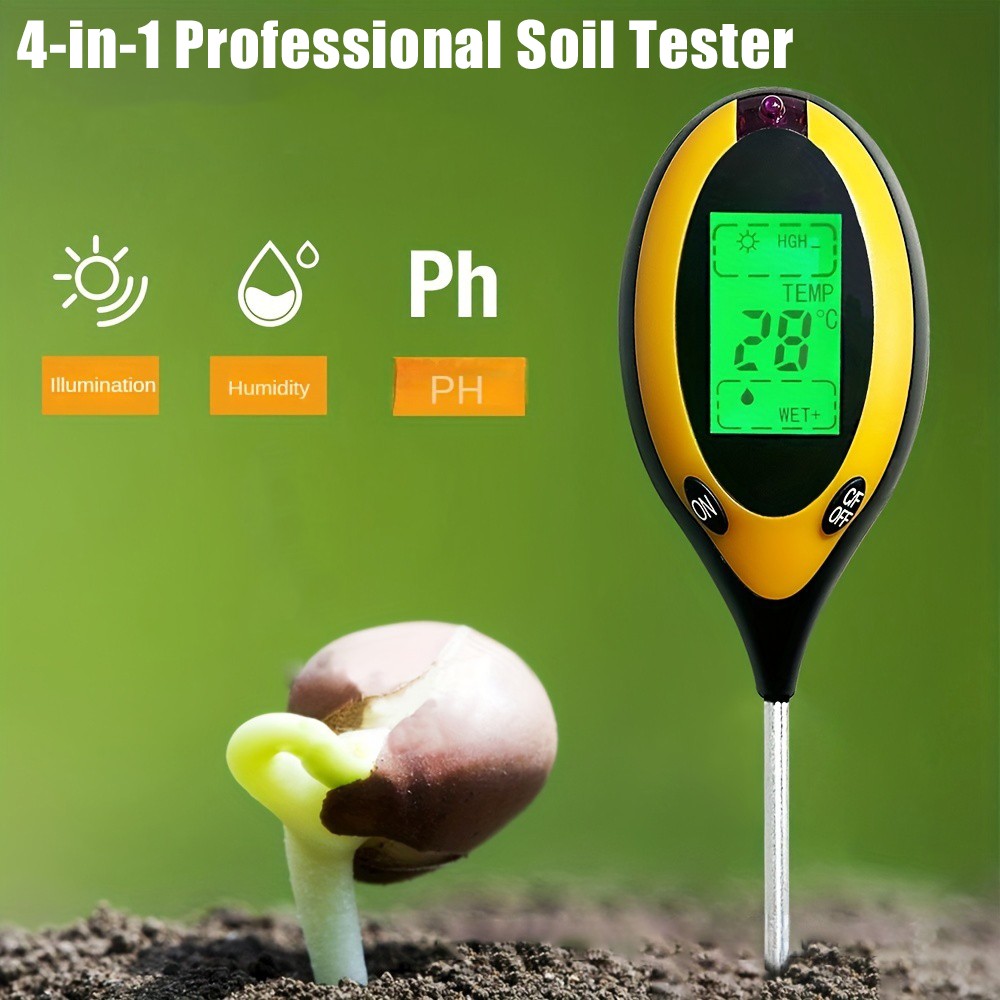 التربة مختبر بي اتش 4 في 1 PH  - مراجعة Moisture Meter Plant وسعره