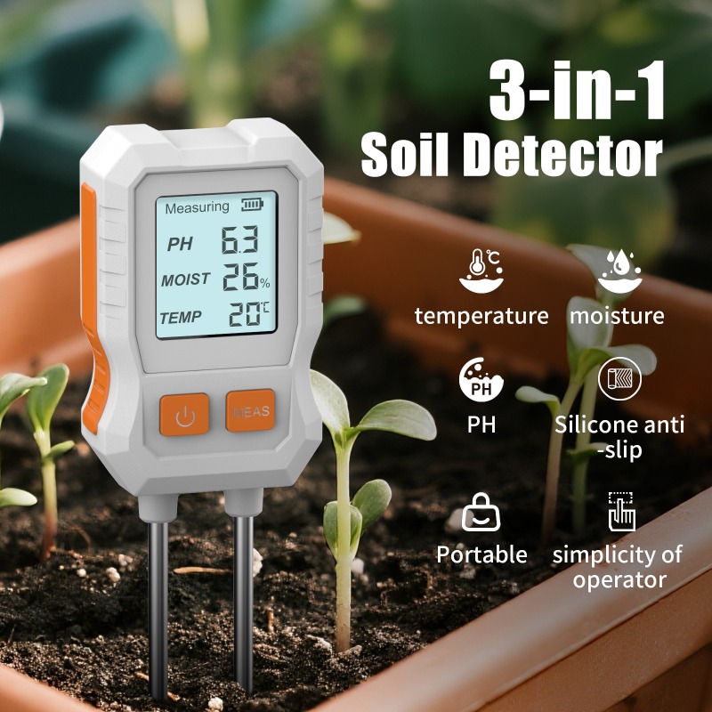جهاز اختبار التربة الرقمي 3 في - مراجعة Moisture Meter Plant وسعره